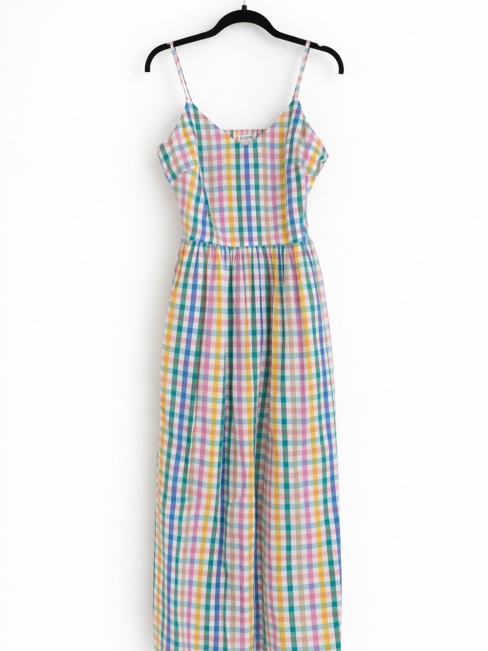 J. Crew Pastel Multicolor Gingham Sundress